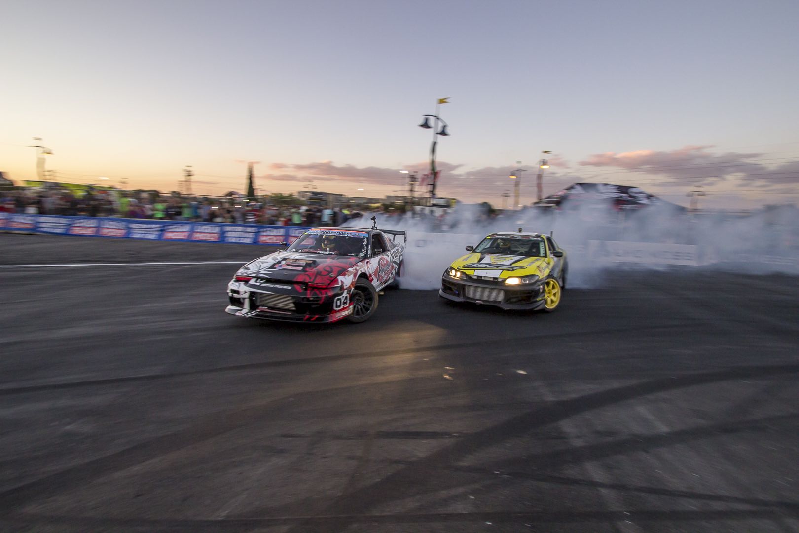 Shane Gutzeit drifting his way to victory at Round 6 of the SupaDrift Series