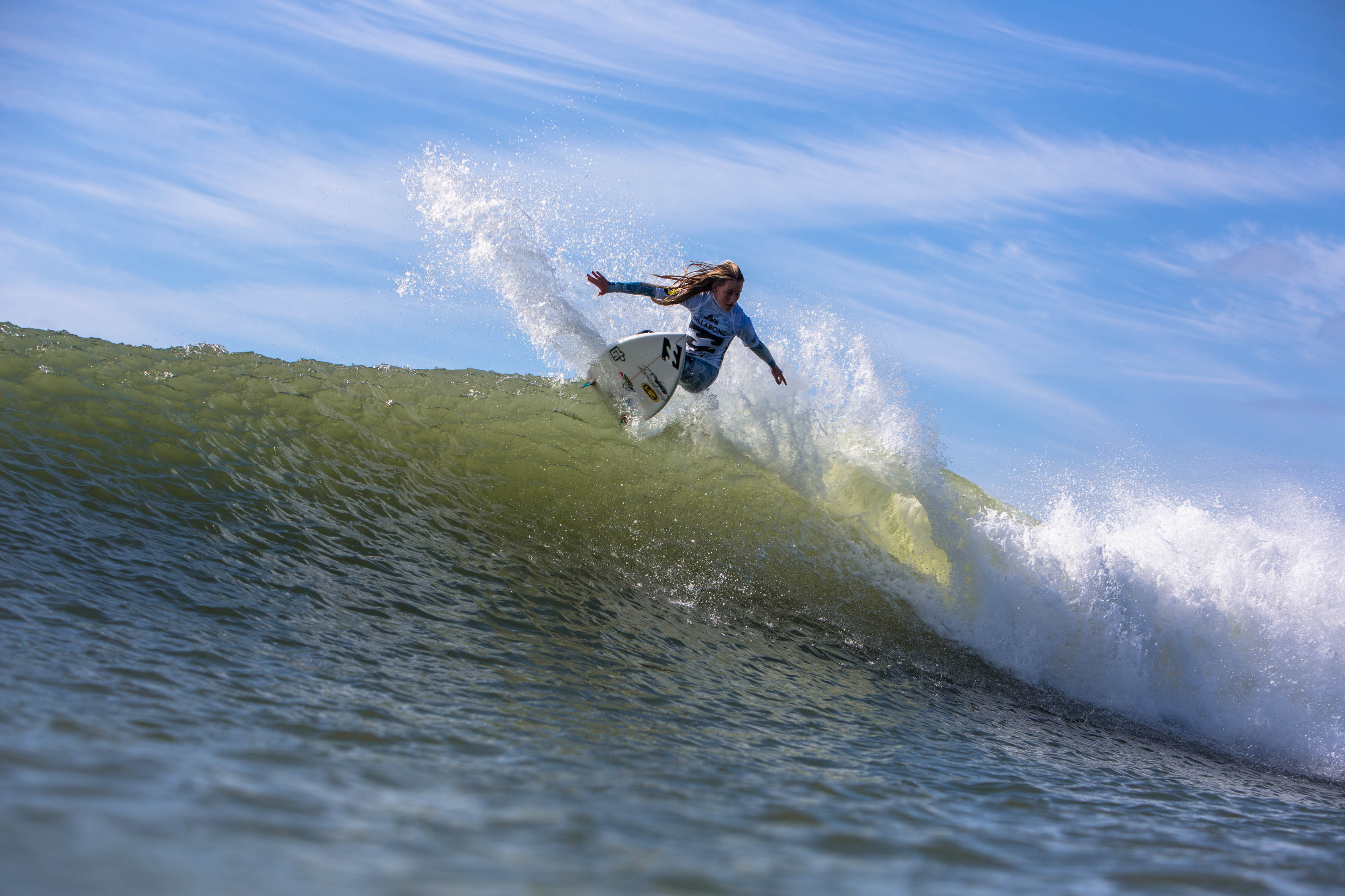 Kirsty Mcgillivray surfing at the 2016 Billabong SA Junior Champs