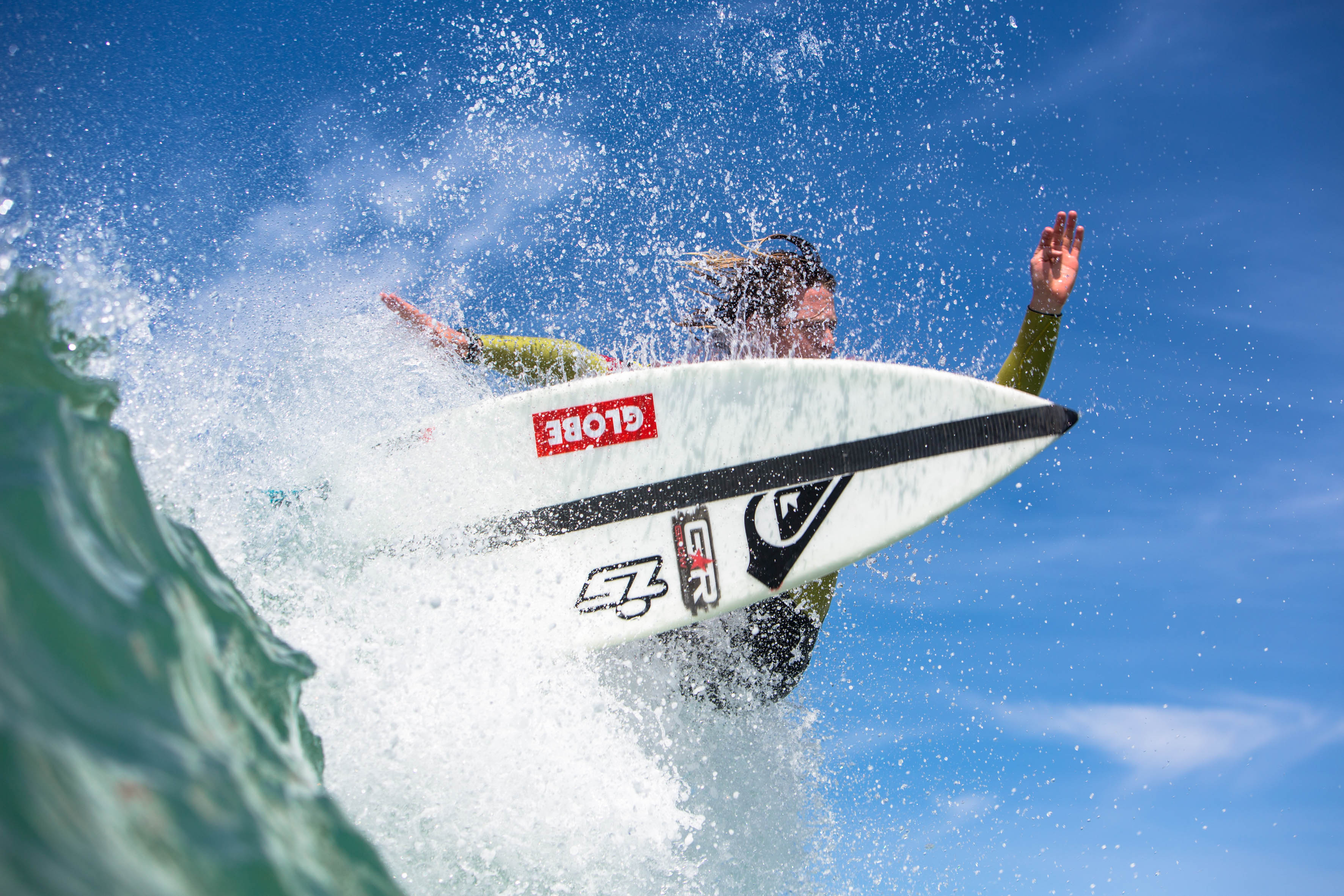 Luke Slijpen surfing at the 2016 Billabong SA Junior Champs