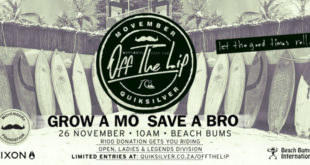 Details for the 2016 Quiksilver Off The Lip Movember Surf Jam