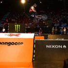 Brock Horneman riding his way to victory at the Ultimate X 2017 BMX contest