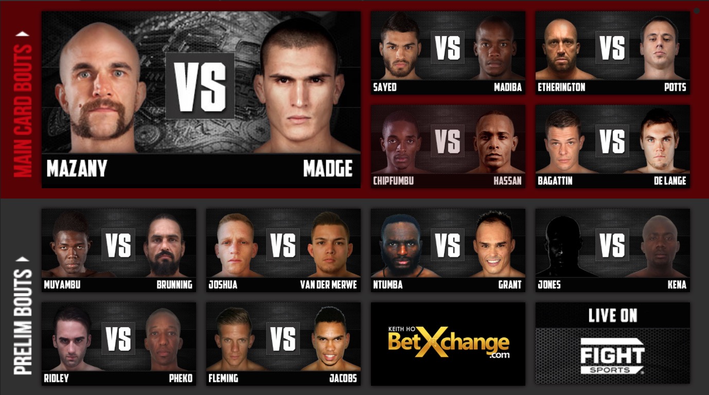 A stacked Mixed Martial Arts fight card is set to take on Cape Town at EFC 58