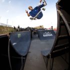Moses Adams taking the Ramp Rodeo Skate Best Trick