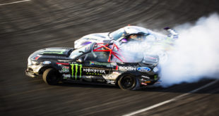 Jason Webb drifting his way to victory at Round 3 of the 2017 SupaDrift Series