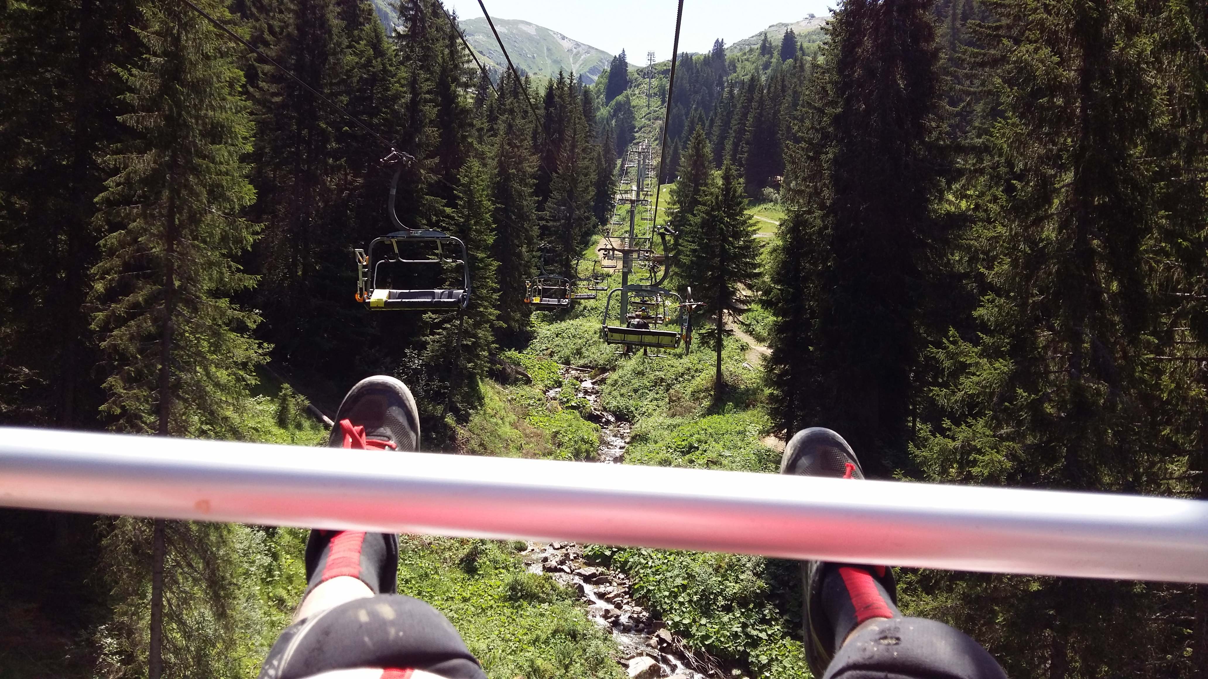 Shane Martin riding Downhill MTB in the Apls