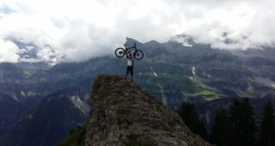 Shane Martin living our his dream of riding Downhill MTB in the Apls
