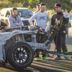 Jason Webb crashed his Monstang drift machine