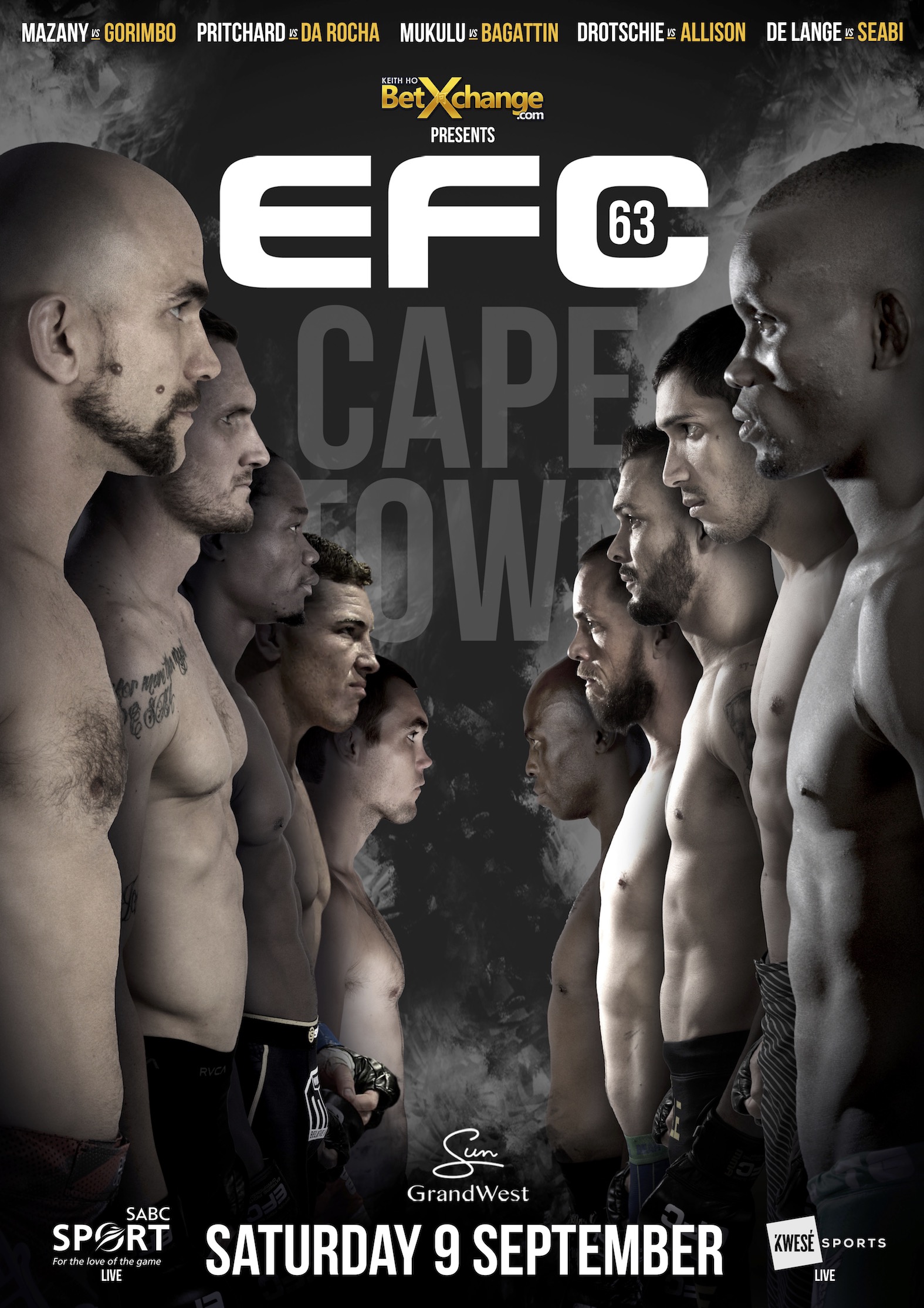 See the full MMA fight card for EFC 63