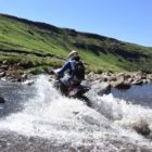 Rivers crossing at the Motul Roof of Africa extreme enduro event