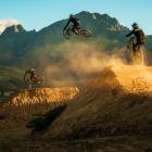 DarkFEST 2018 Downhill MTB riders enjoying some time off on the trails