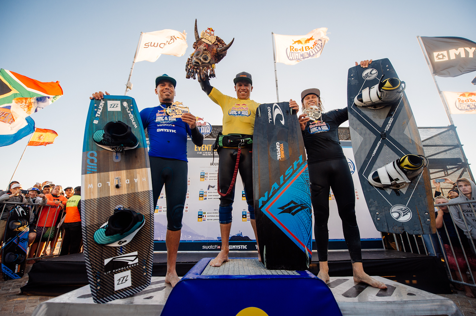 Red Bull King of the Air 2018 podium