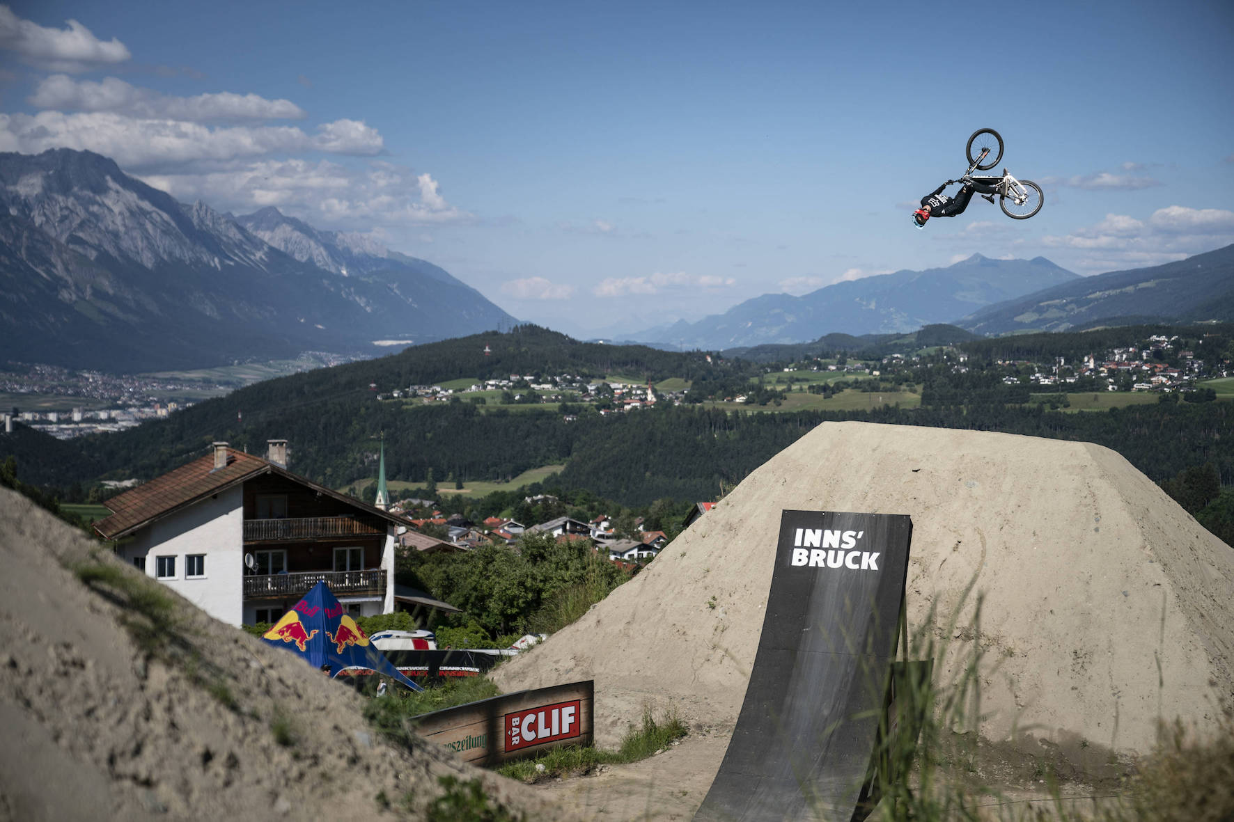 Brett Rheeder finishing in 2nd place at Crankworx Innsbruck Slopestyle