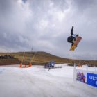 Kaylib Louw snowboarding in the 2018 Ultimate Ears Winter Whip