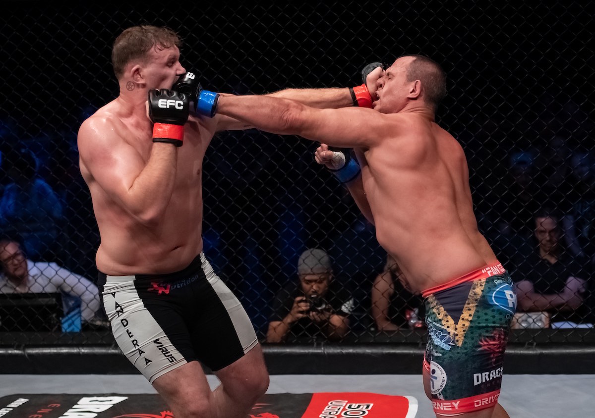 The EFC Interim Heavyweight Title Fight between Ruan Potts and Jared Vanderaa