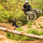 Andreu Lacondeguy shredding the DarkFEST 2019 course