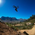 Matt Macduff riding the Darkest 2019 Freeride Mountain Bike course