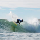Joshe Faulkner surfing at Rolling Retro 2019