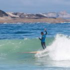 Raphael Nagalo surfing at Rolling Retro 2019