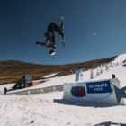Linze Veenstra skiing in the 2019 2019 Ultimate Ears Winter Whip Snowboard and Ski Festival