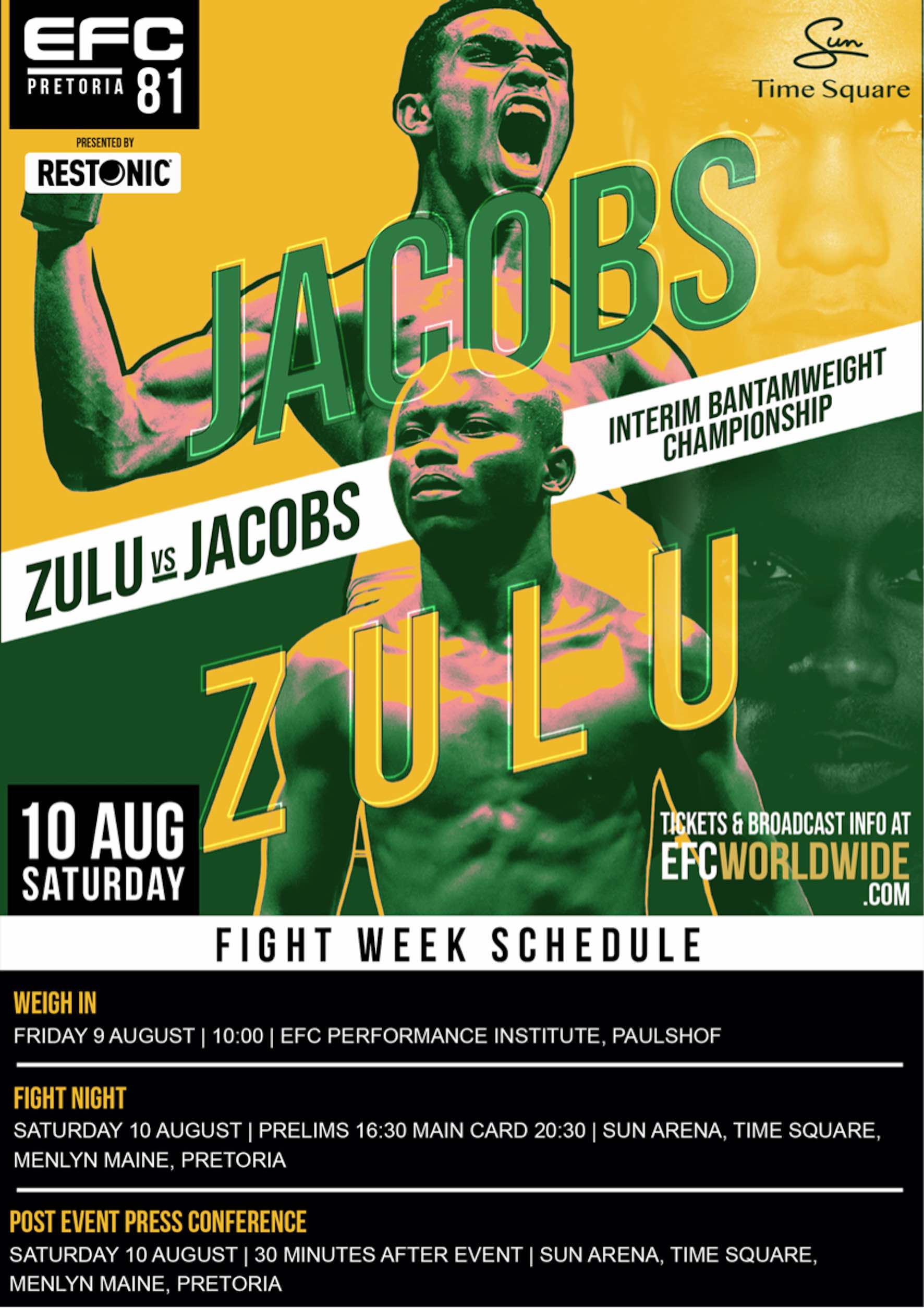 See the full MMA Fight Card for EFC 81