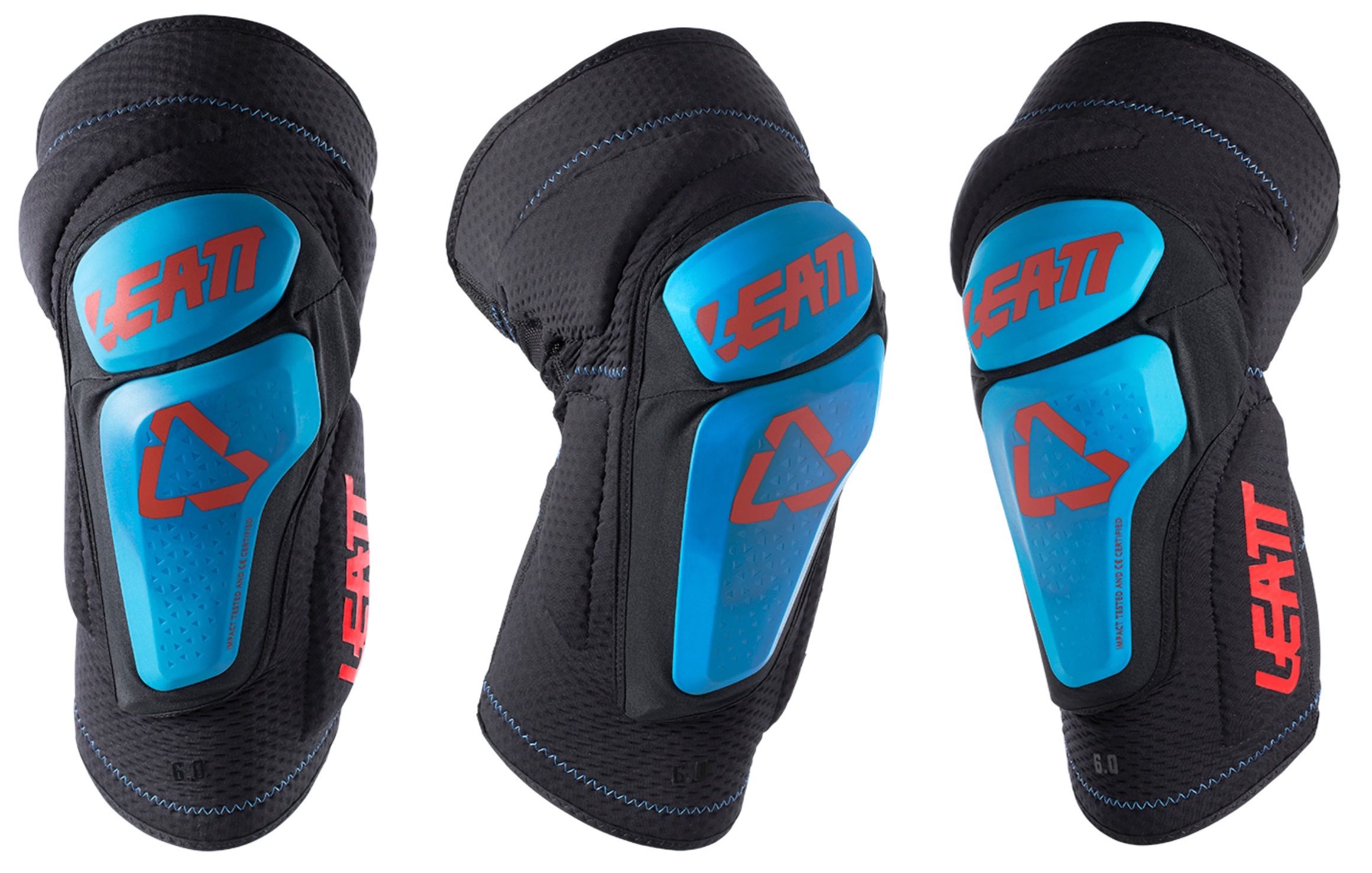 Leatt 3DF 6.0 Knee Guards in Fuel