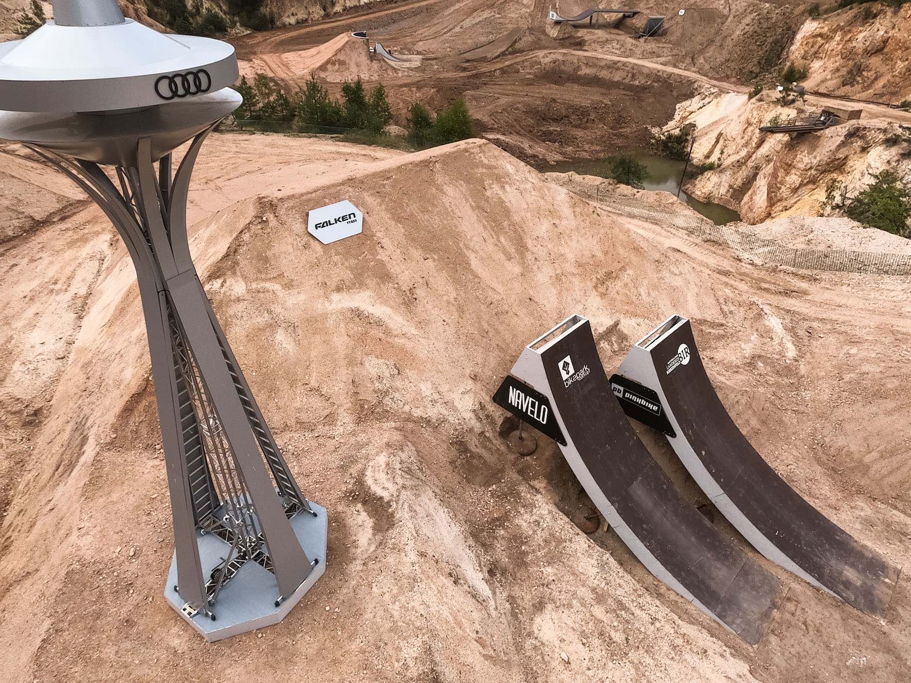 The Audi Nines 2020 big air jumps