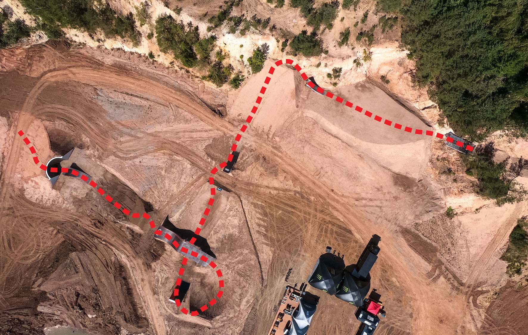 The Audi Nines 2020 Slopestyle MTB Course