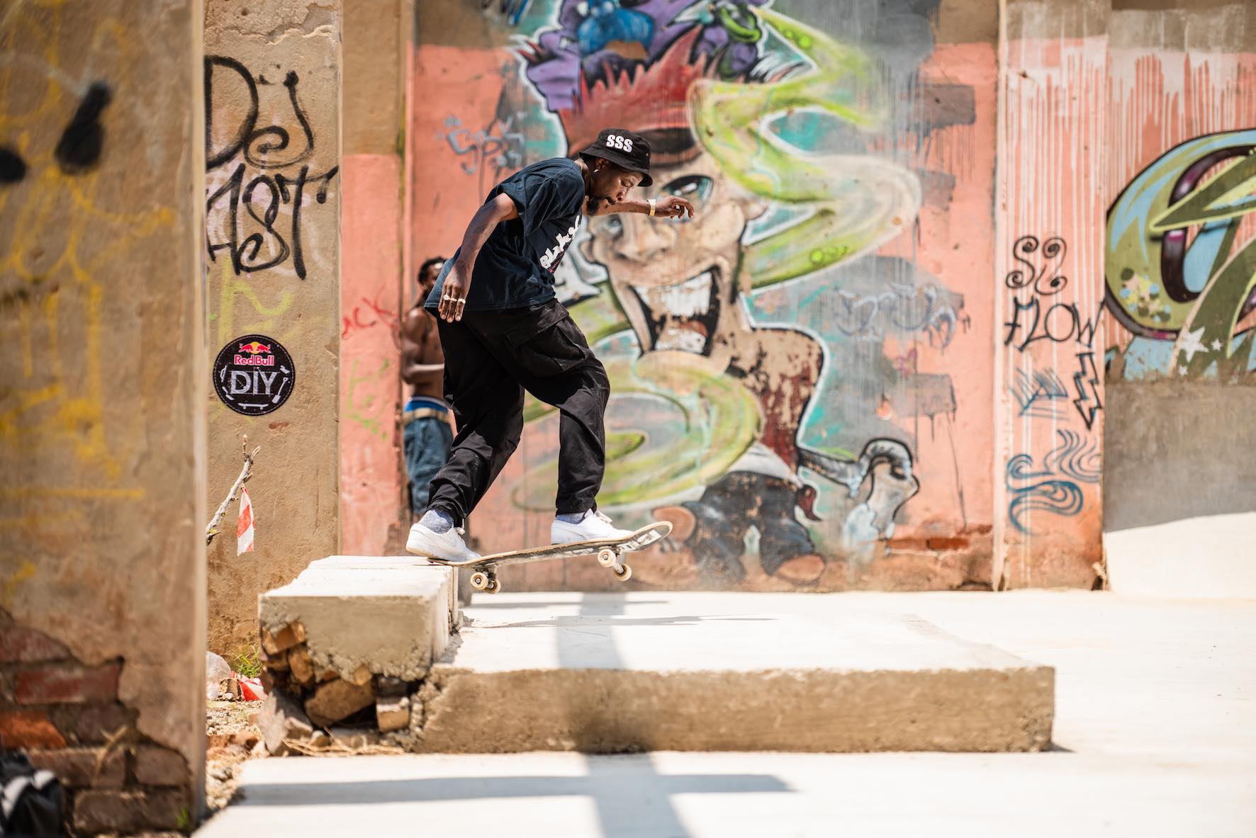 Skateboarding the revamped Red Bull DIY building