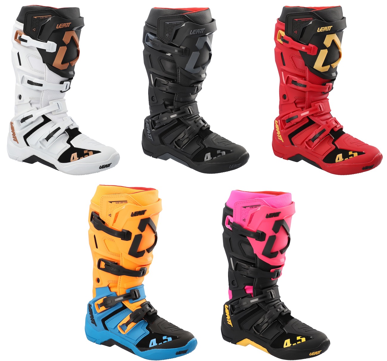 Leatt 4.5 Moto Boot availing in the following colour-ways