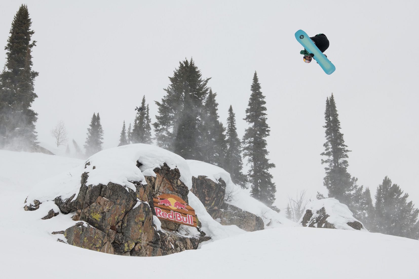 Ben Ferguson competing in the Natural Selection Snowboarding Contest