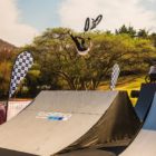 Malcolm Peters competing in the BMX contest at ULT.X 2021