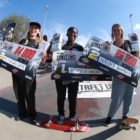 Women's Skateboarding podium at the Street Lines Skate Tournament