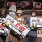Men's Skateboarding podium at the Street Lines Skate Tournament
