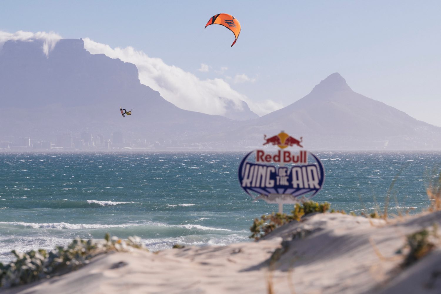Stig Hoegnagel kiteboarding at the 2021 Red Bull King Of The Air 