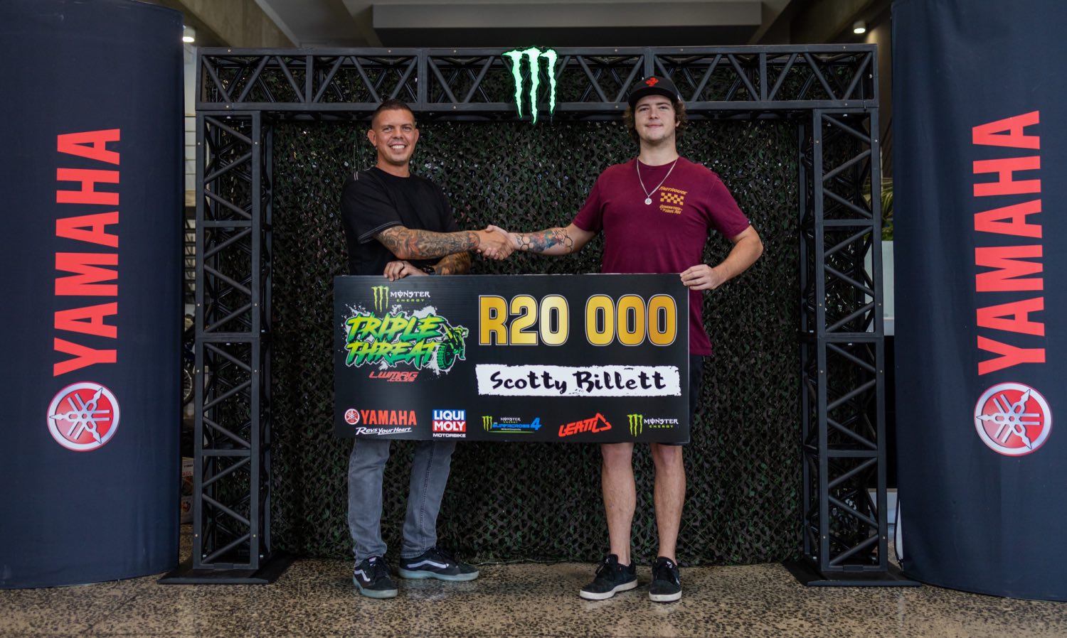 Scotty Billett winning the Monster Energy Triple Threat Pro category