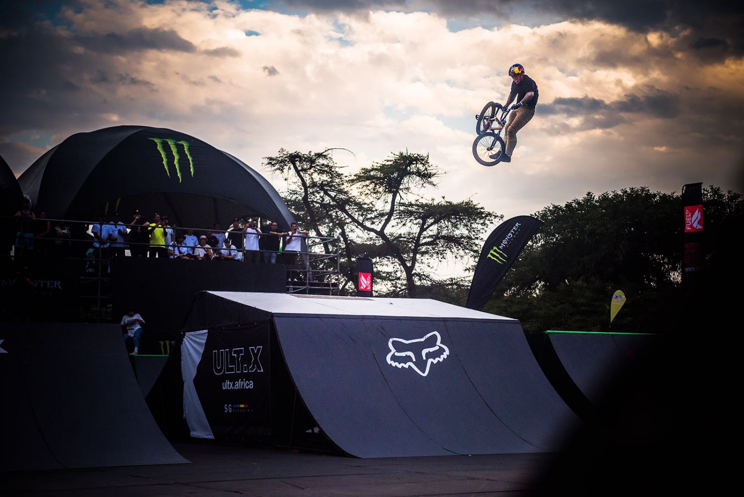 Kieran Reilly competing in the BMX contest at ULT.X 2022