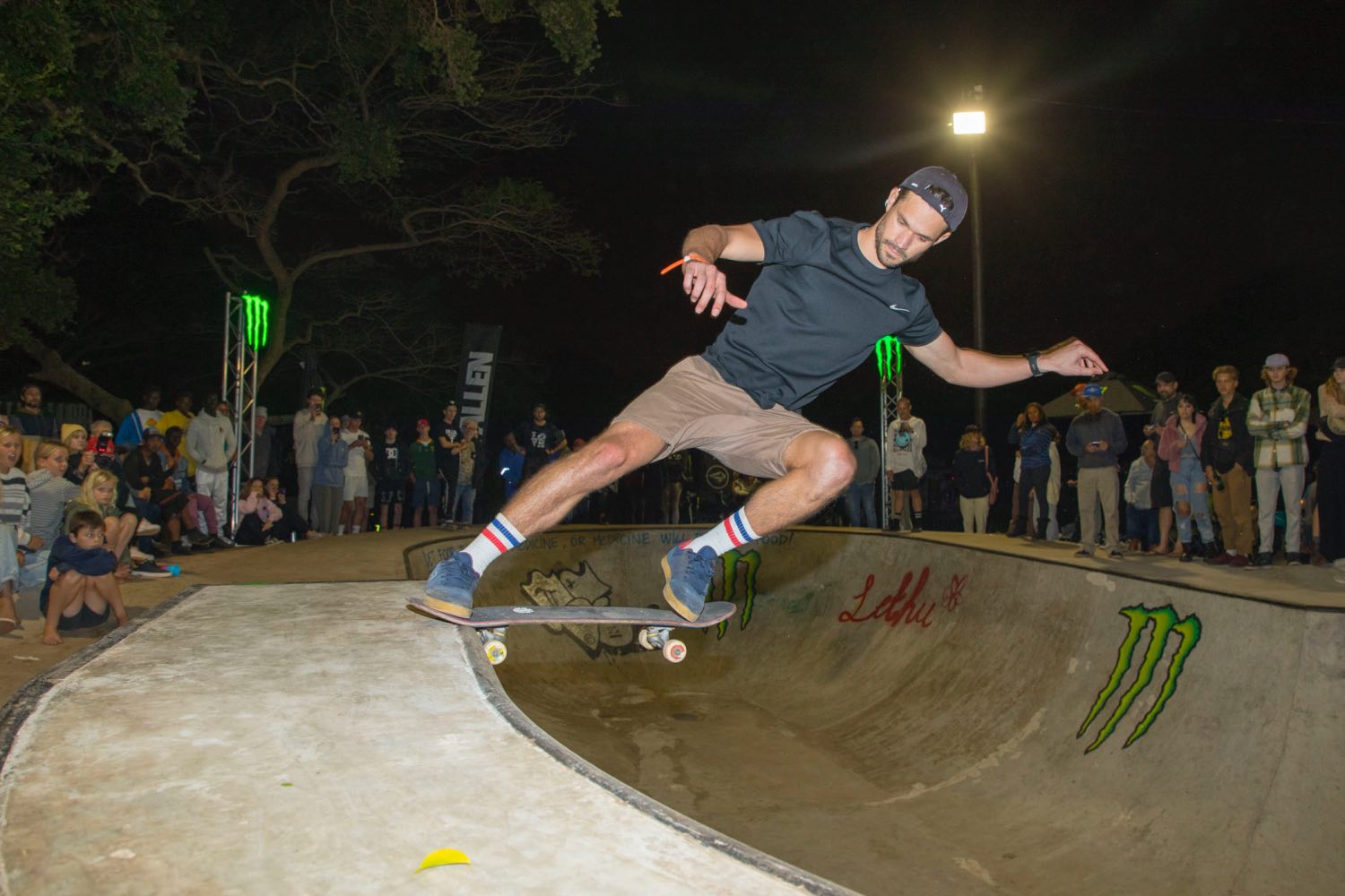 Murray Sharp competing in the Ballito Pro Skate Jam