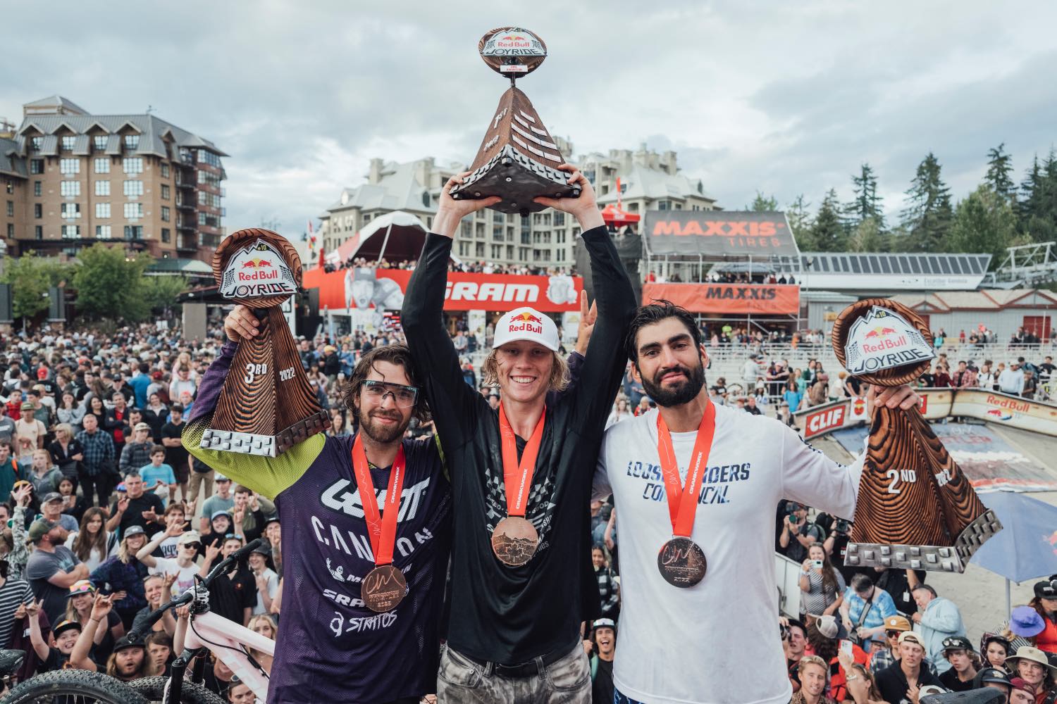 2022 Crankworx Slopestyle Whistler / Red Bull Joyride podium