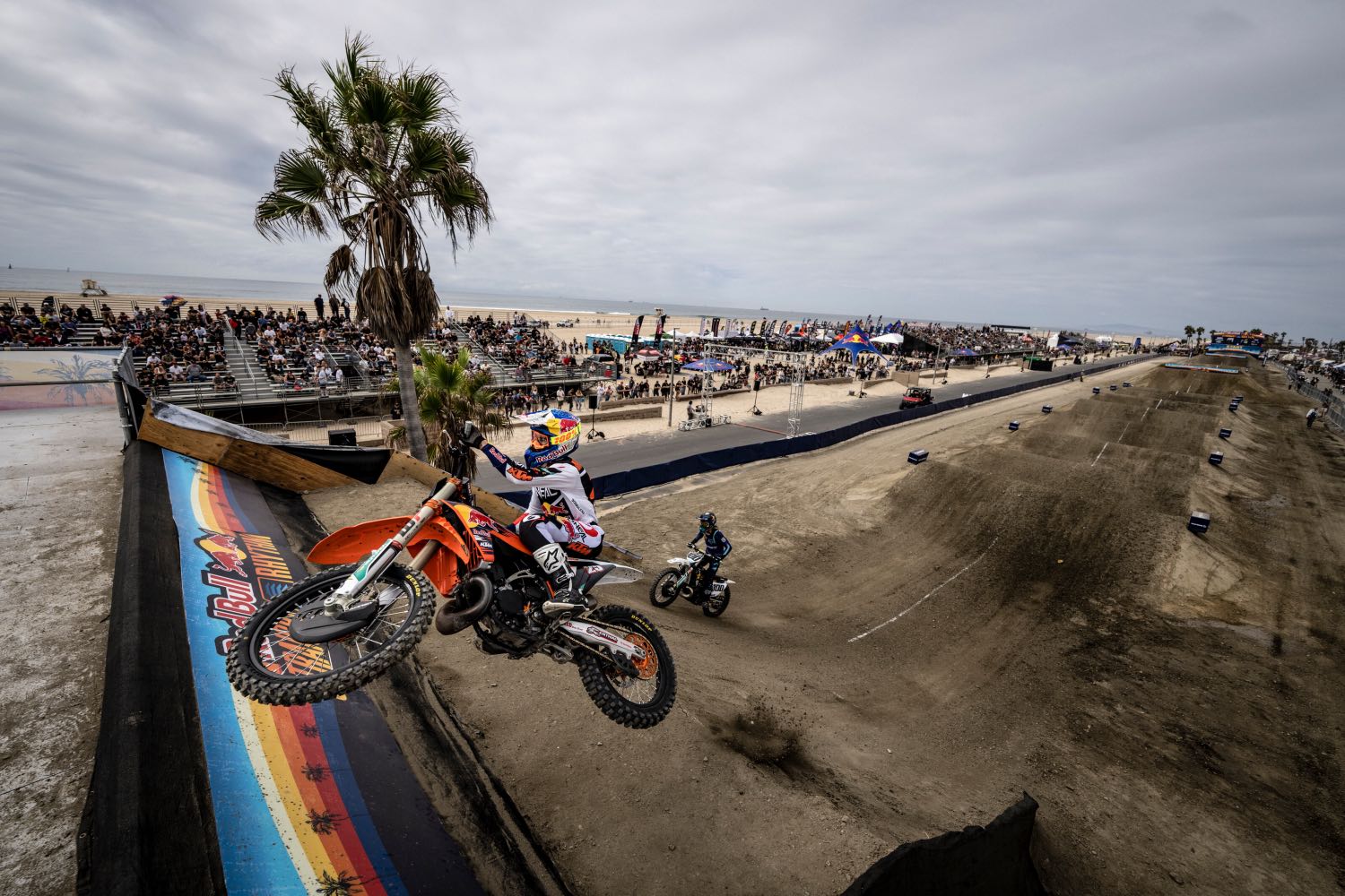 Marvin Musquin and Josh Hansen race during Red Bull Straight Rhythm