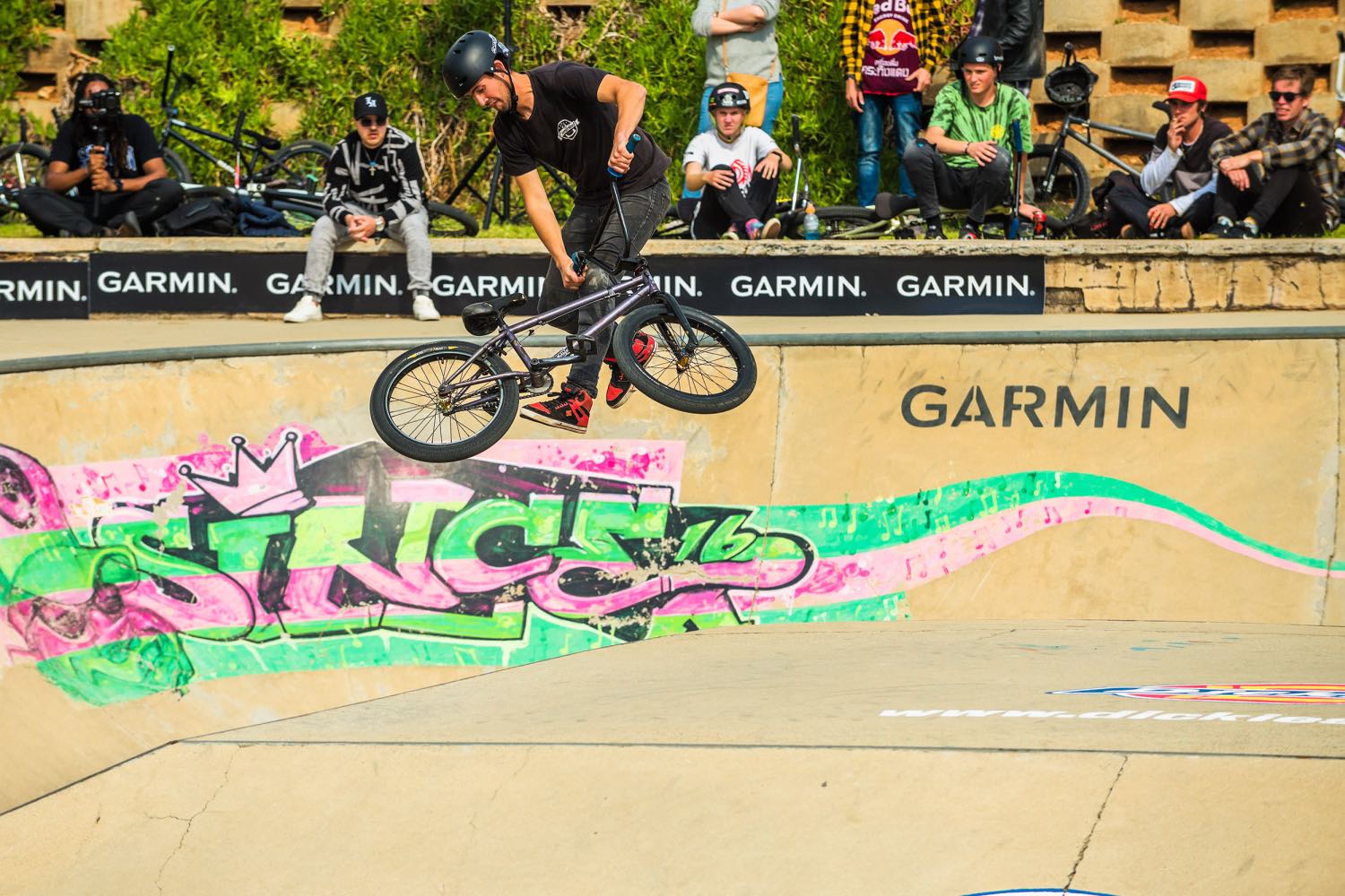 Mathys Putter competing in the 2023 Park Lines BMX Tournament
