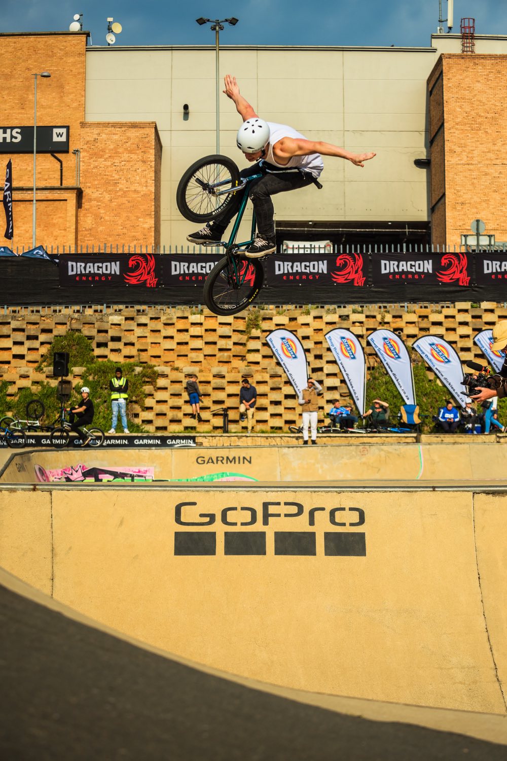 Matthew Duffy competing in the 2023 Park Lines BMX Tournament