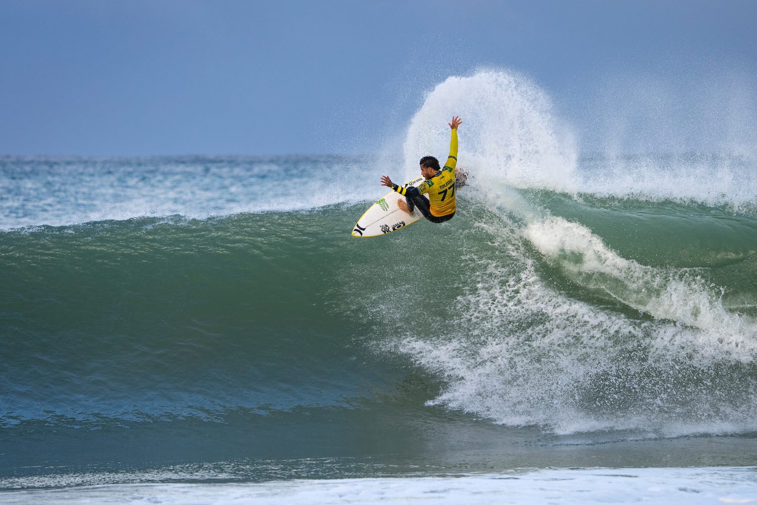 Filipe Toledo surfing the 2023 Corona Open J-Bay