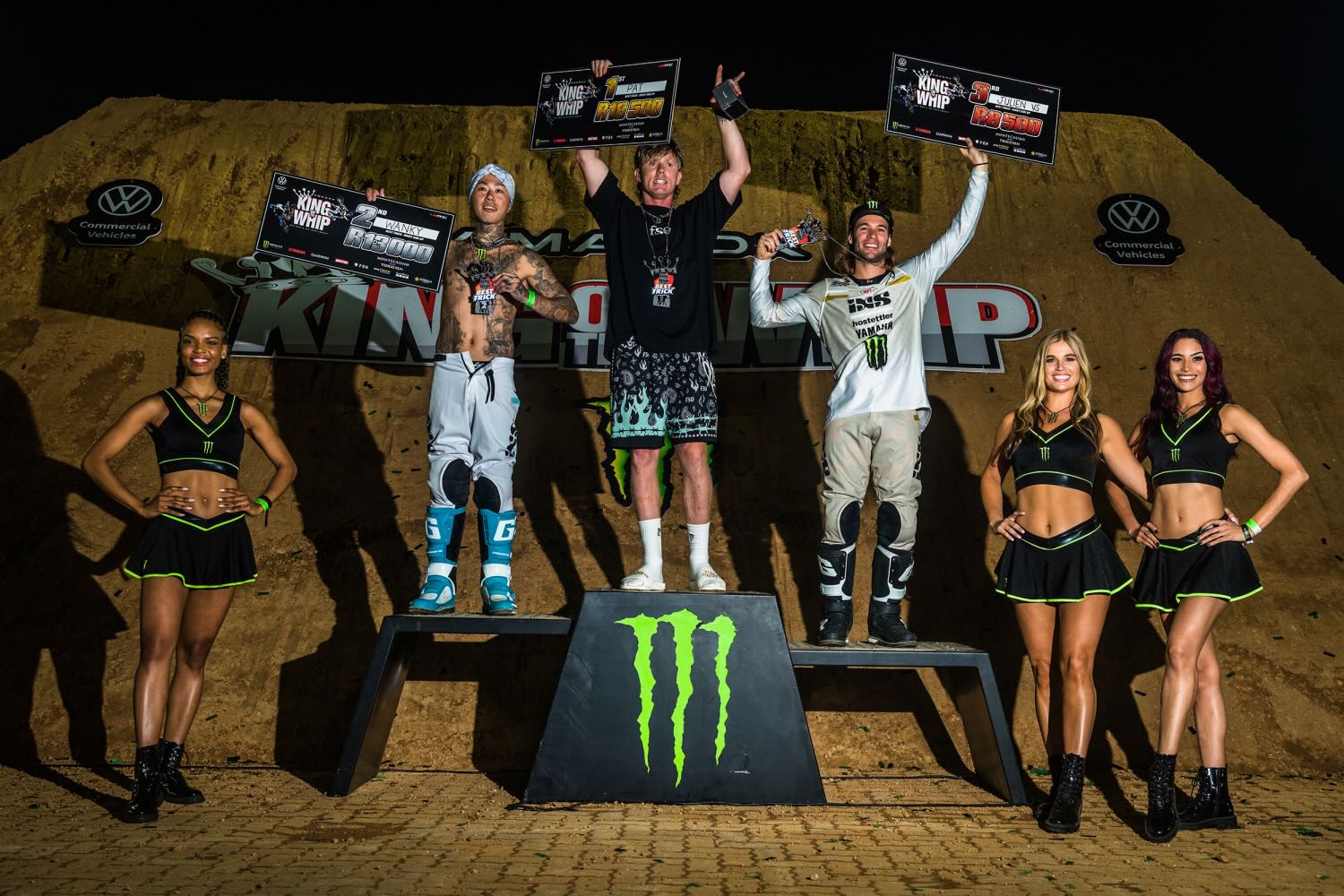 King of the Whip Best Trick Right Side Up Podium