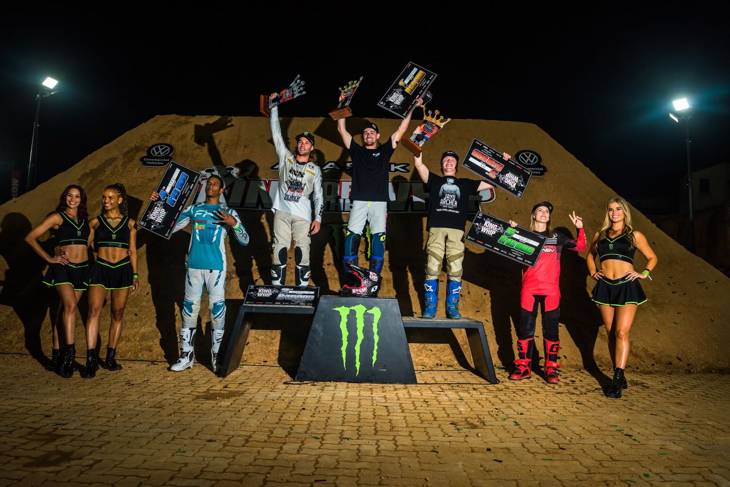 King of the Whip 2025 Best Whip Podium