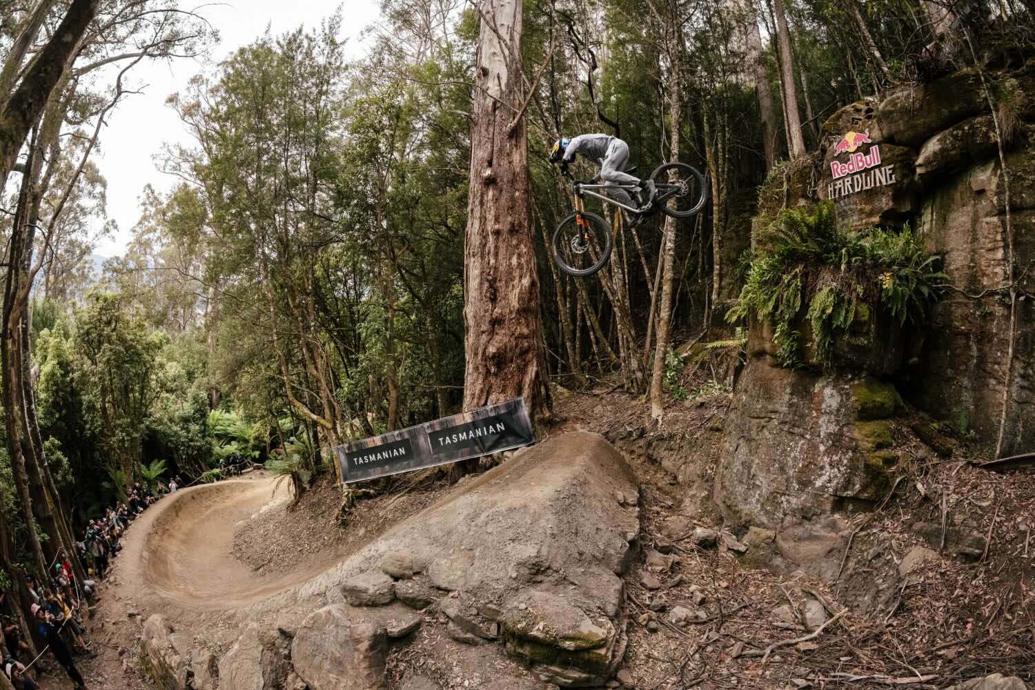 Asa Vermette performs during seeding run at Red Bull Hardline Tasmania 