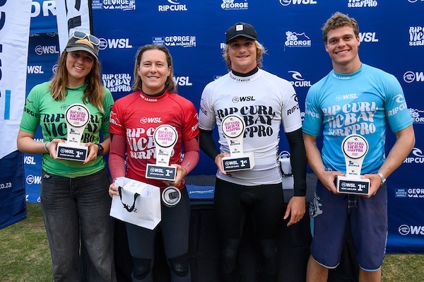 Herold's Bay delivered the perfect backup venue for Finals Day as four champions emerged from the Rip Curl Vic Bay Surf Pro QS 2,000 and inaugural Rip Curl Vic Bay Surf Pro Junior.